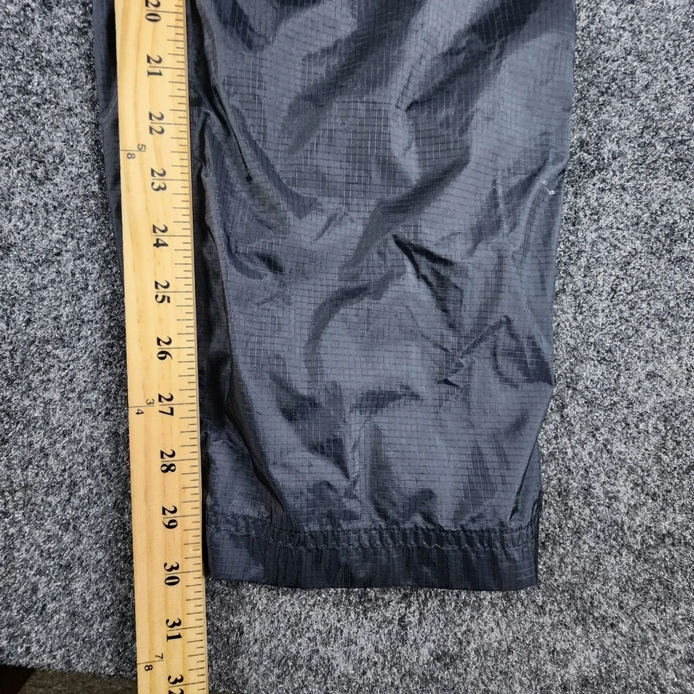 LL Bean Nylon Waterproof Rain Pants Mens Small Regular Black Ripstop  268268